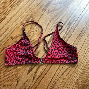 Shein leopard bikini top